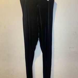 Commando Black Velvet Leggings Xlarge high rise